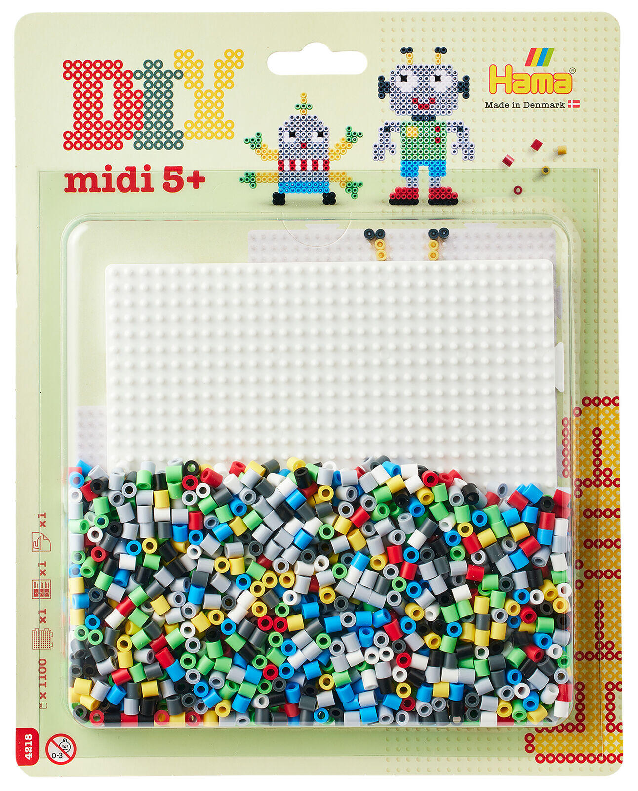 HAMA-Bügelperlen - Bügelperlen Set Roboter