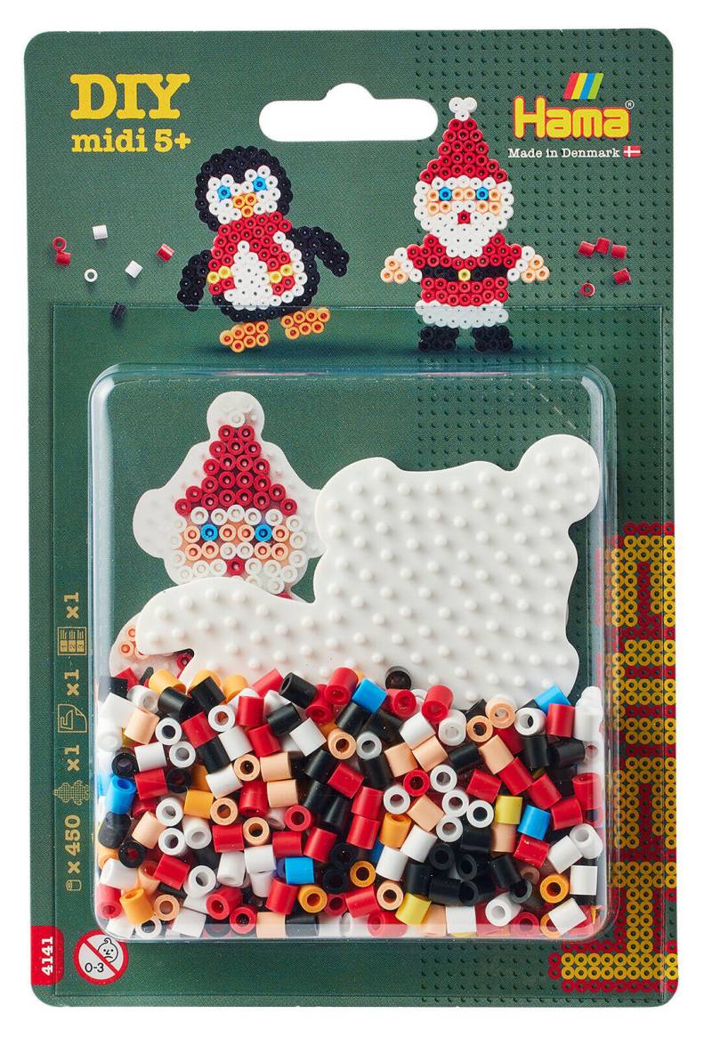 HAMA-Bügelperlen - Bügelperlen Set klein Weihnachtsmann HAMA-Bügelperlen - Bügelperlen Set klein Weihnachtsmann