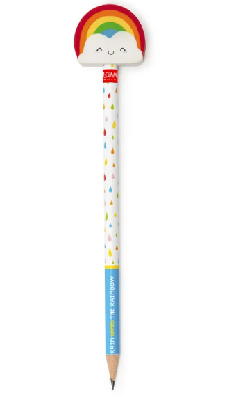 HB-Bleistift mit Radiergummi After Rain Comes The Rainbow Regenbogen Stifte HB-Bleistift mit Radiergummi After Rain Comes The Rainbow Regenbogen Stifte
