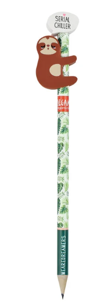 HB-Bleistift mit Radiergummi Serial Chiller - Sloth Faultier Stifte