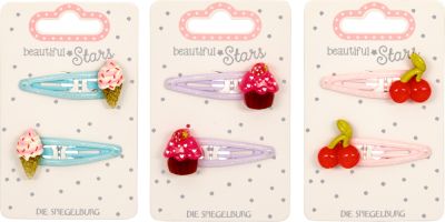 Haarclips Eis / Kirsche / Muffin - beautiful Stars Haarclips Eis / Kirsche / Muffin - beautiful Stars