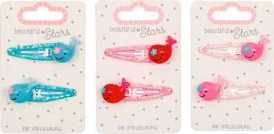 Haarclips Wal - beautiful Stars