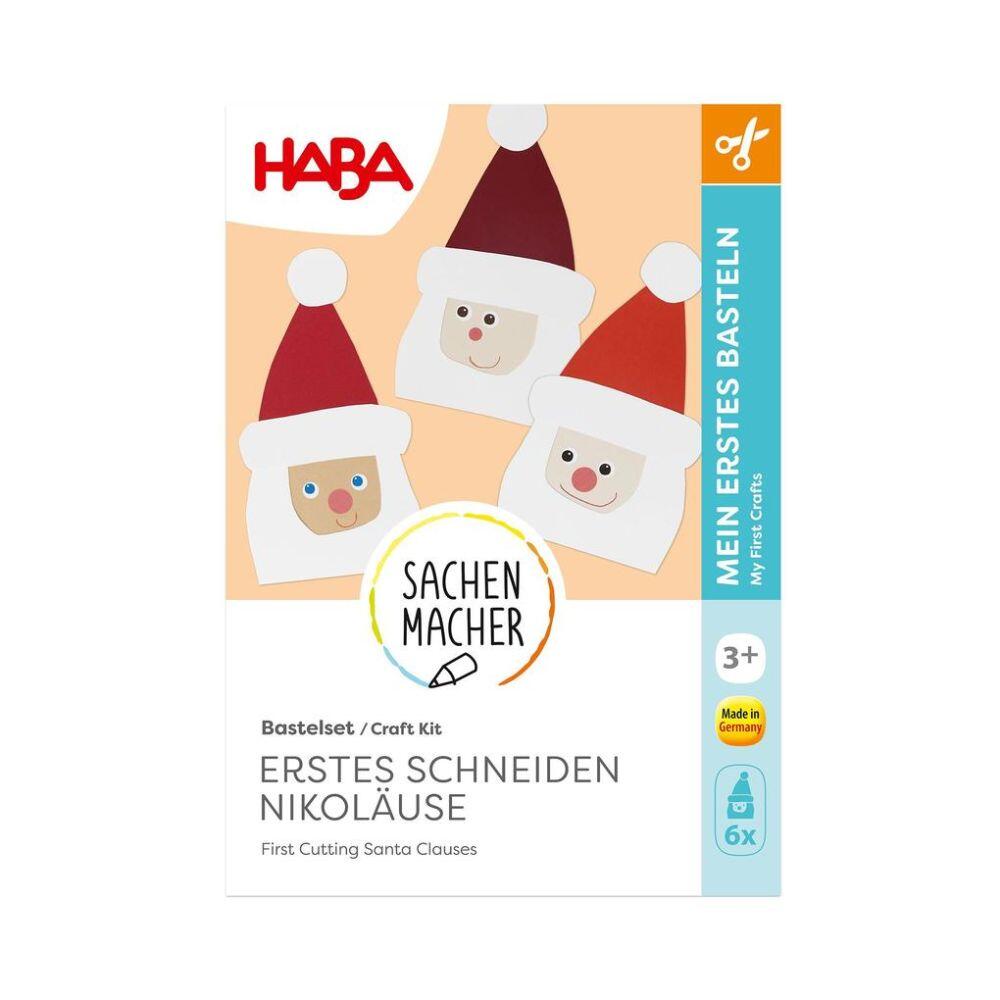 Haba - Bastelset - Erstes Schneiden Nikoläuse