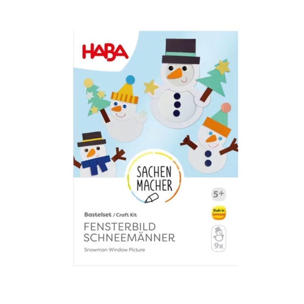 Haba - Bastelset Fensterbild Schneemänner