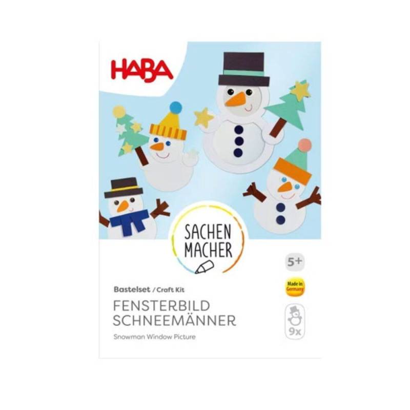 Haba - Bastelset Fensterbild Schneemänner