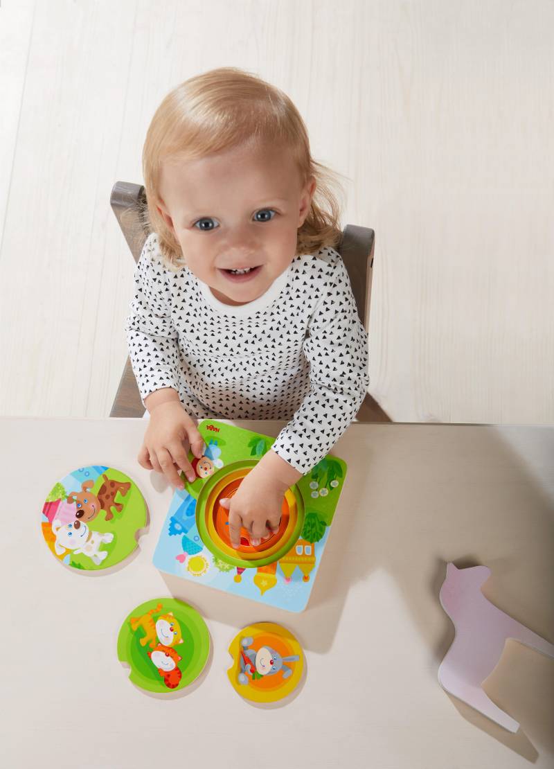 Haba - HABA Holzpuzzle Kunterbunte Tierkinder