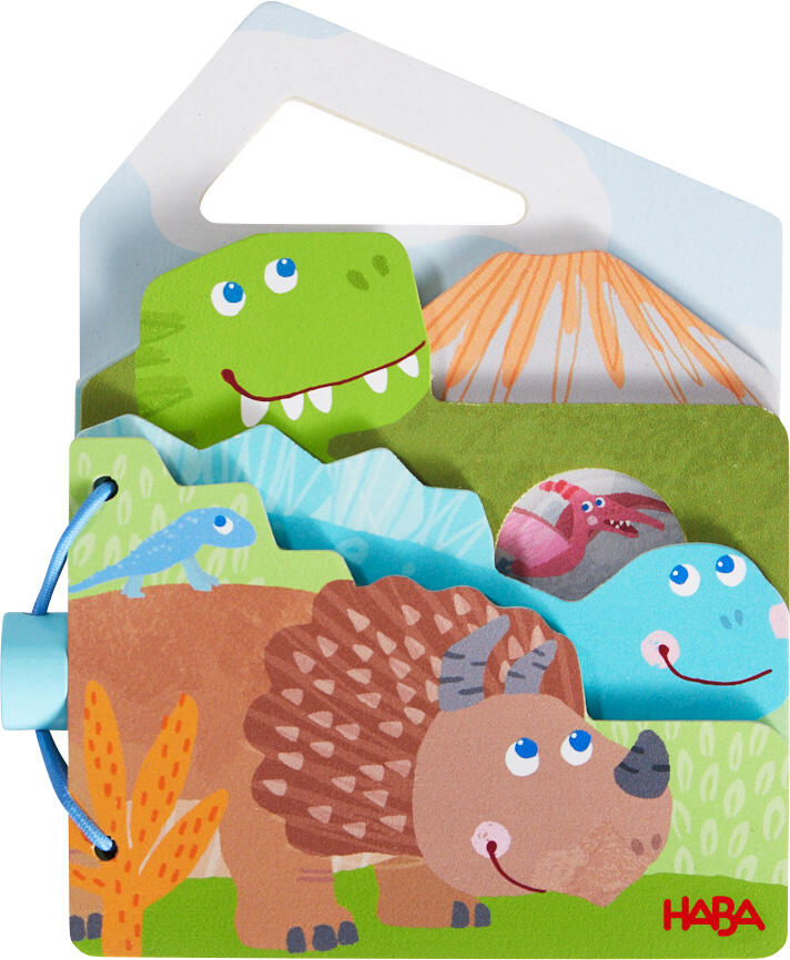 Haba - Holz-Babybuch Dinos