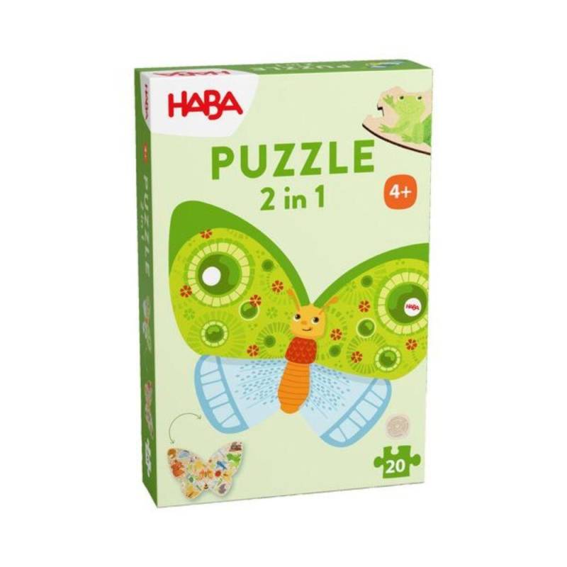 Haba - Holzpuzzle 12 T Schmetterling 2 in 1 Haba - Holzpuzzle 12 T Schmetterling 2 in 1