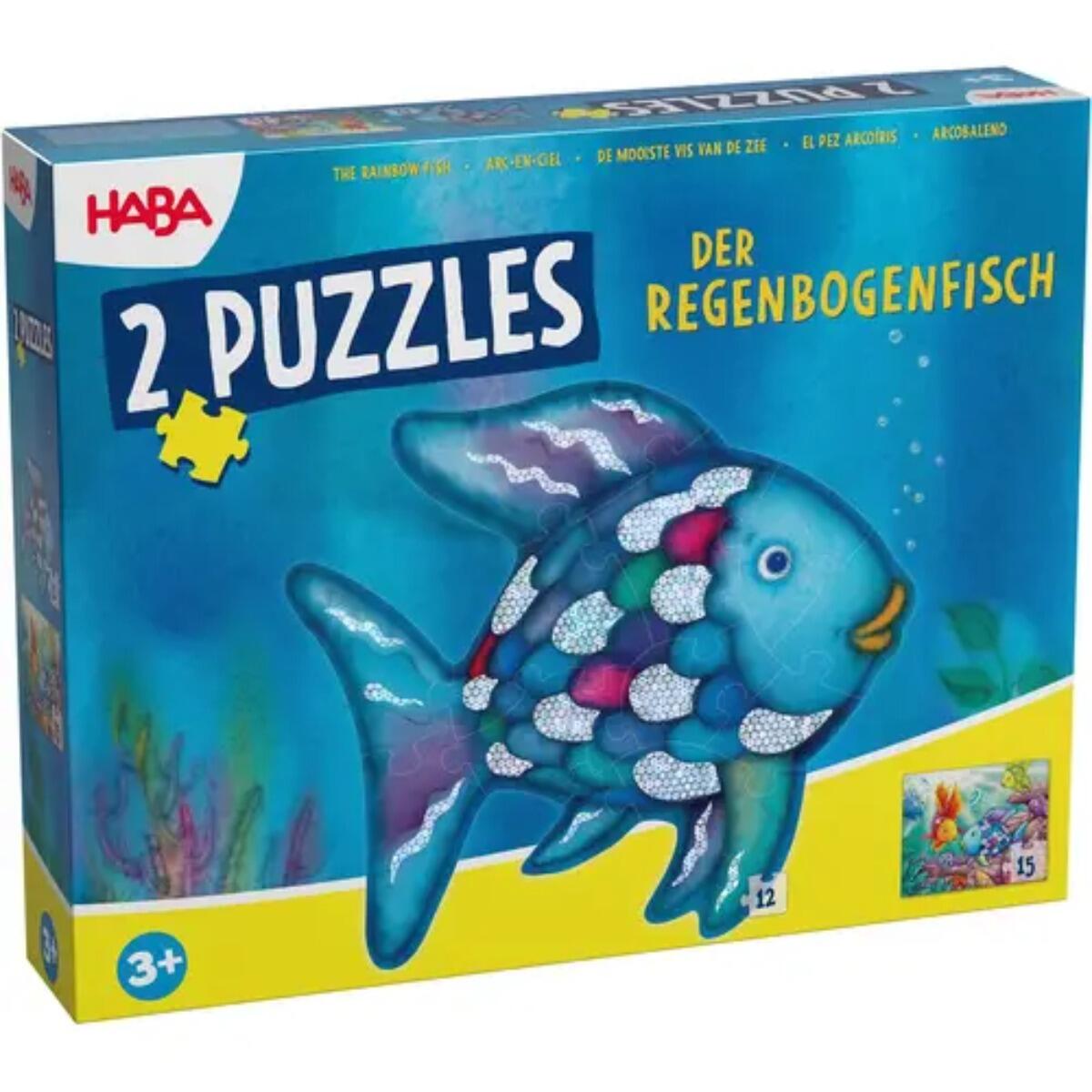 Haba - Puzzles Der Regenbogenfisch 12 und 15 Teile