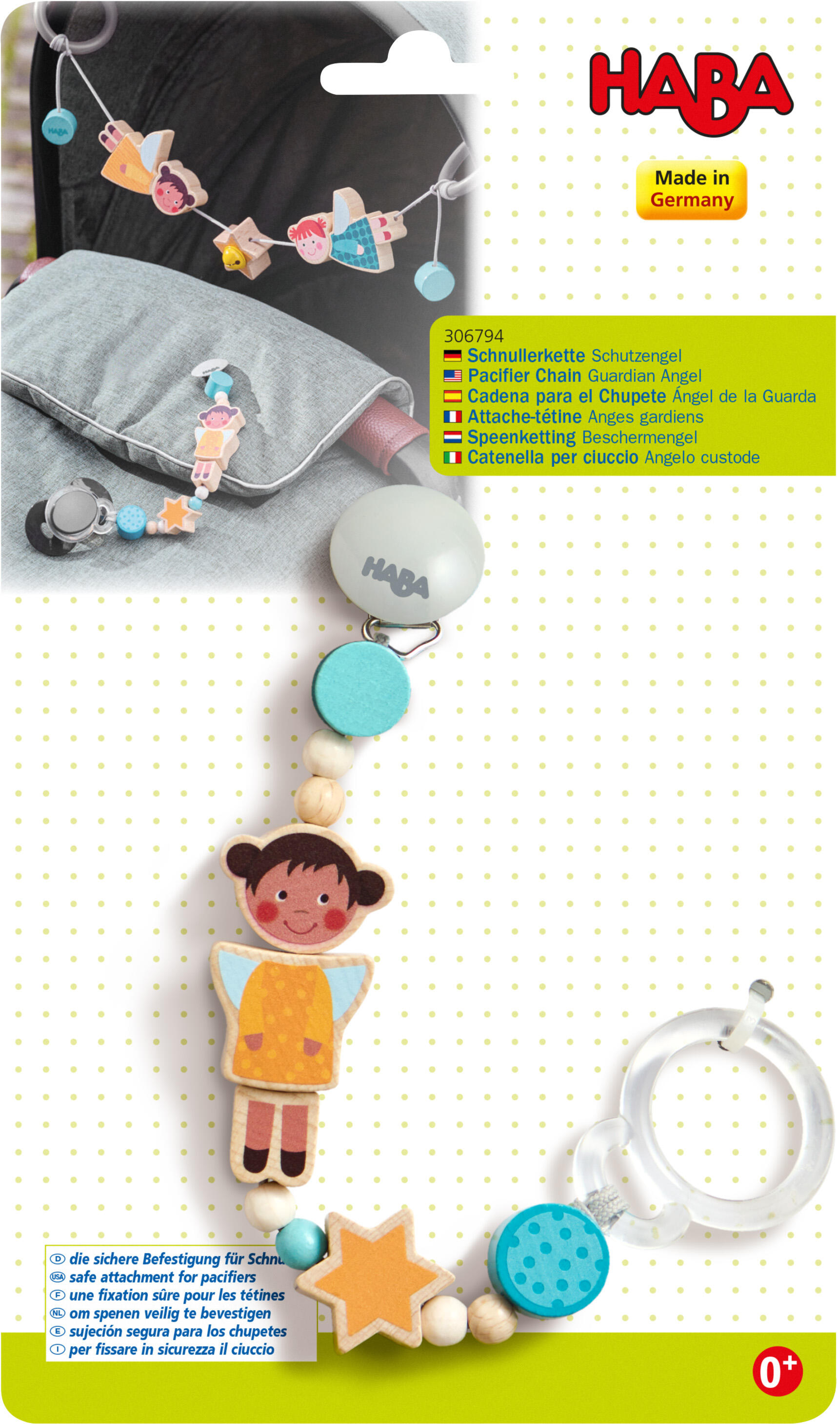 Haba - Schnullerkette Schutzengel