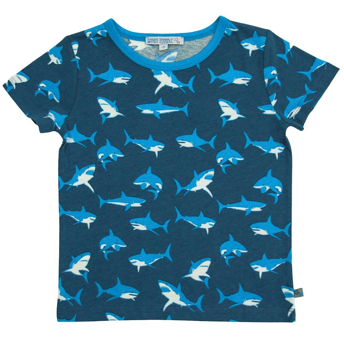 Hai Alloverdruck Shirt kurzarm navy 104