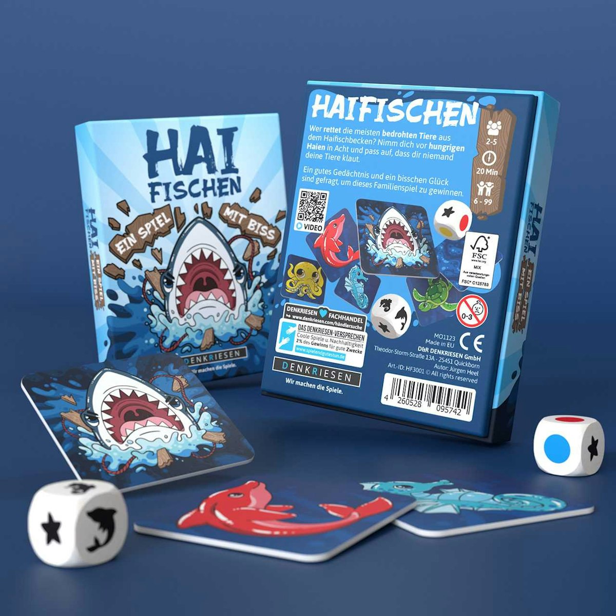 Haifischen- Ein Spiel mit Biss ab 6 Jahren