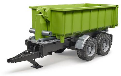 Bruder Hakenlift-Anhänger für Traktoren Fertigmodell Nutzfahrzeug Modell von Bruder