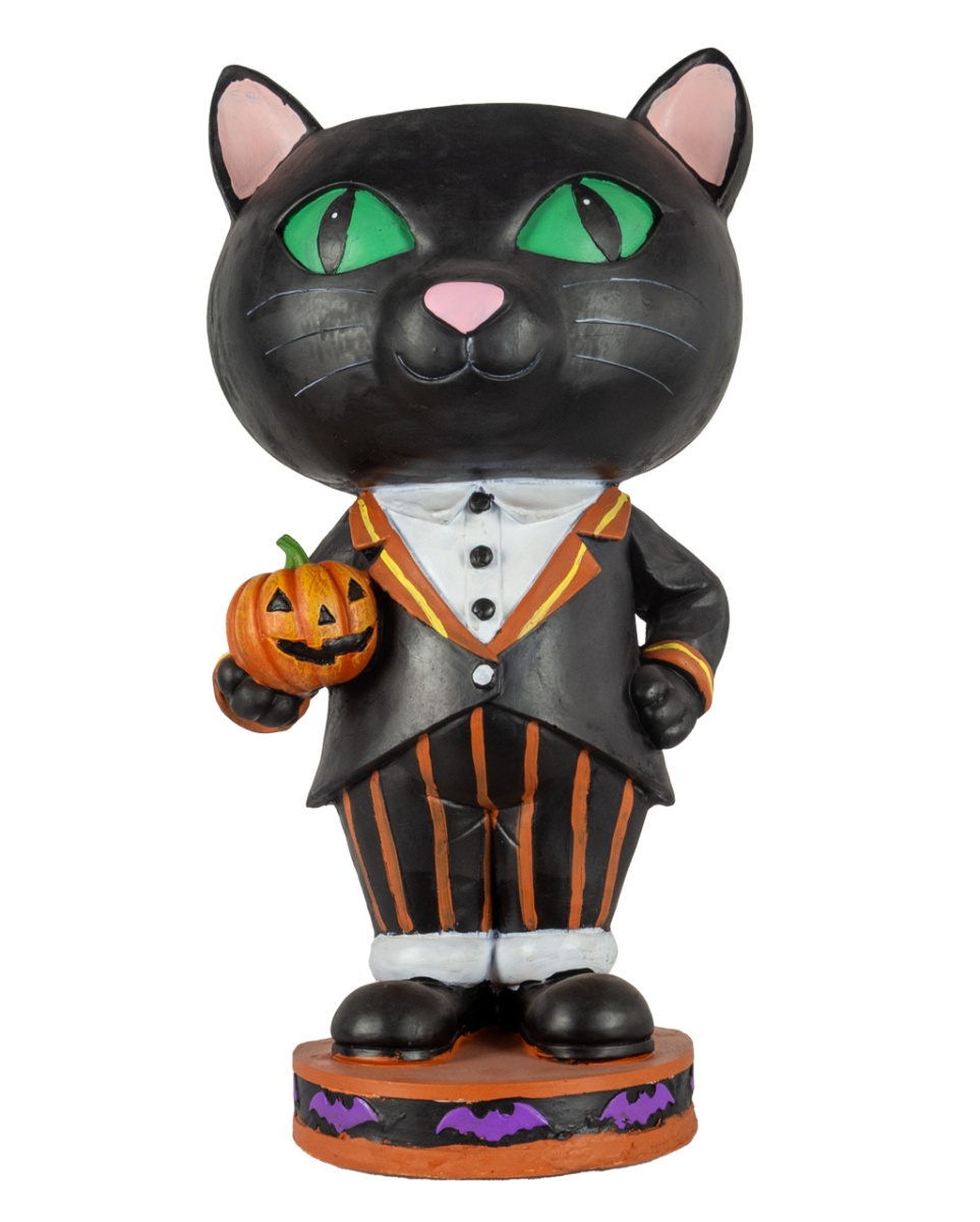 Halloween Katze als Bonbonschüssel 72cm