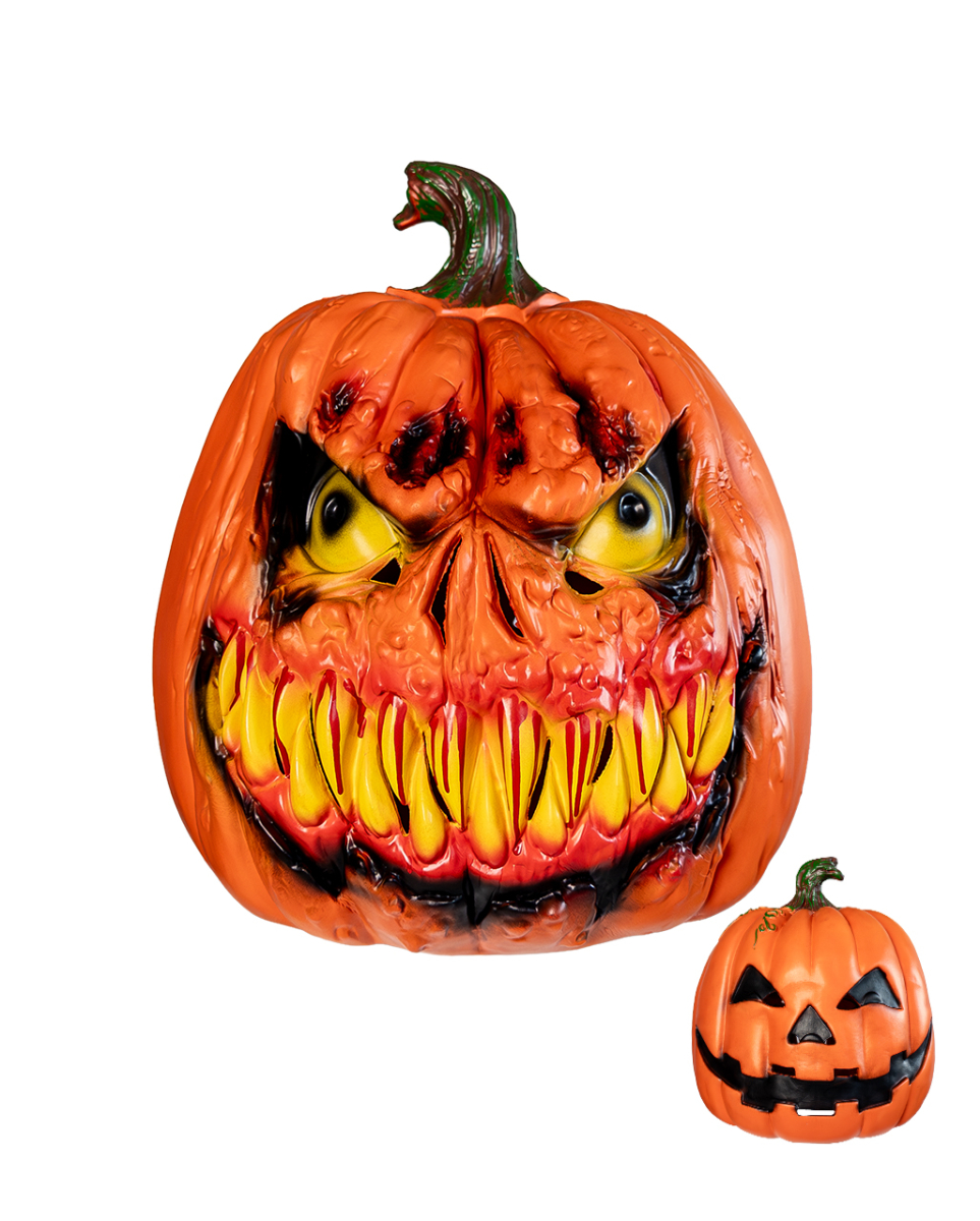 Halloween Kürbis Maske mit 2 Gesichtern