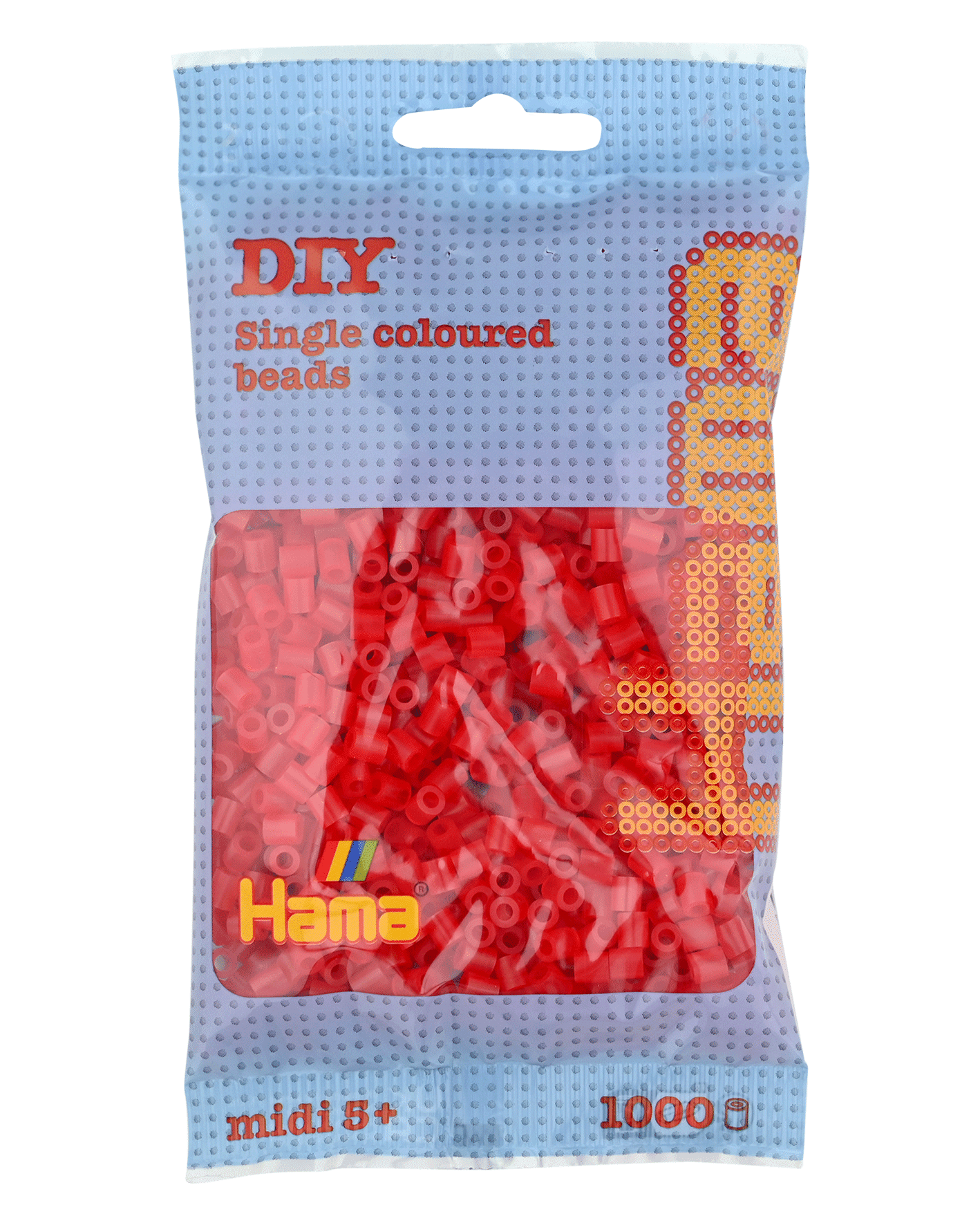 Hama - HAMA Bügelperlen – Transparent - Rot, ca. 1.000 Stück Hama - HAMA Bügelperlen – Transparent - Rot, ca. 1.000 Stück
