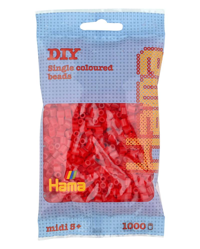 Hama - HAMA Bügelperlen – Transparent - Rot, ca. 1.000 Stück Hama - HAMA Bügelperlen – Transparent - Rot, ca. 1.000 Stück