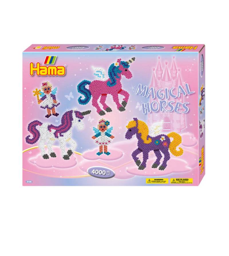 Hama - HAMA Geschenkpackung Zauberhafte Pferde 4000 Perlen