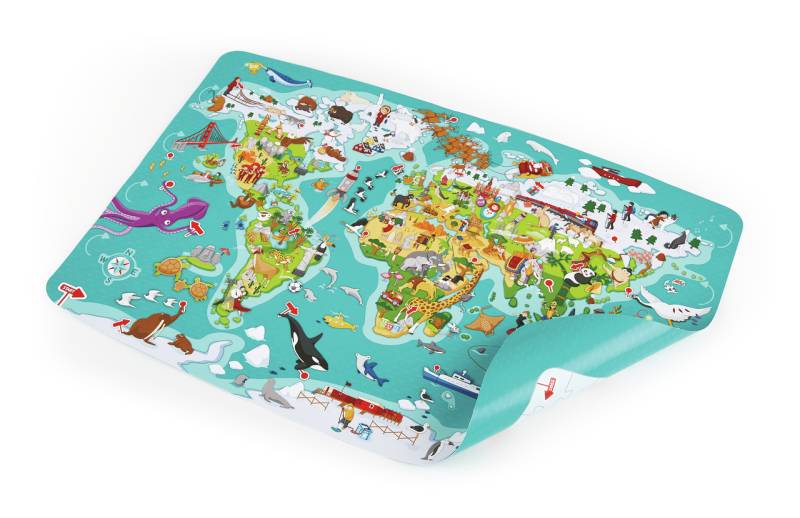 Hape - 2-in-1-Weltreise Puzzle und Hape - 2-in-1-Weltreise Puzzle und