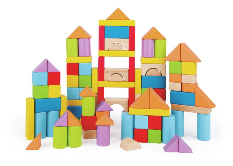 Hape - Bunte Holzbausteine 100 Stück Hape - Bunte Holzbausteine 100 Stück