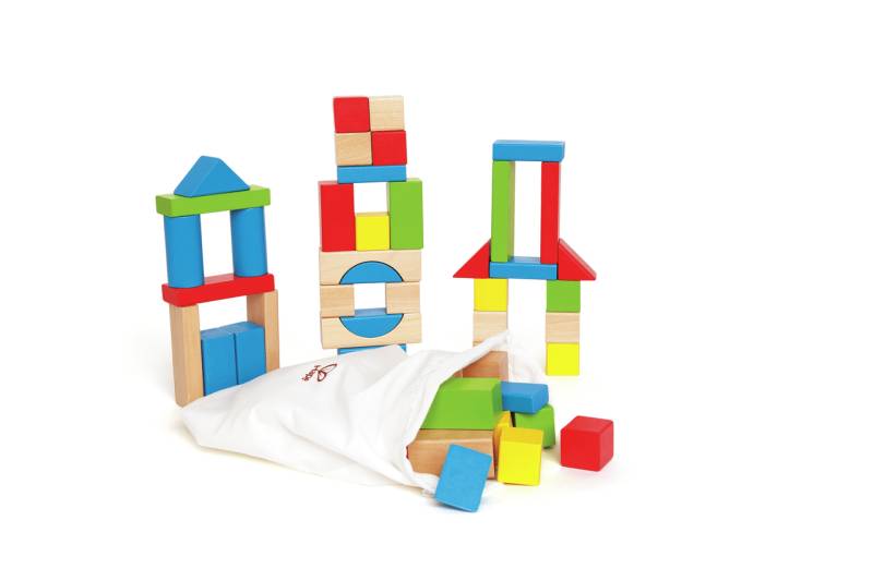 Hape - Bunte Holzbausteine