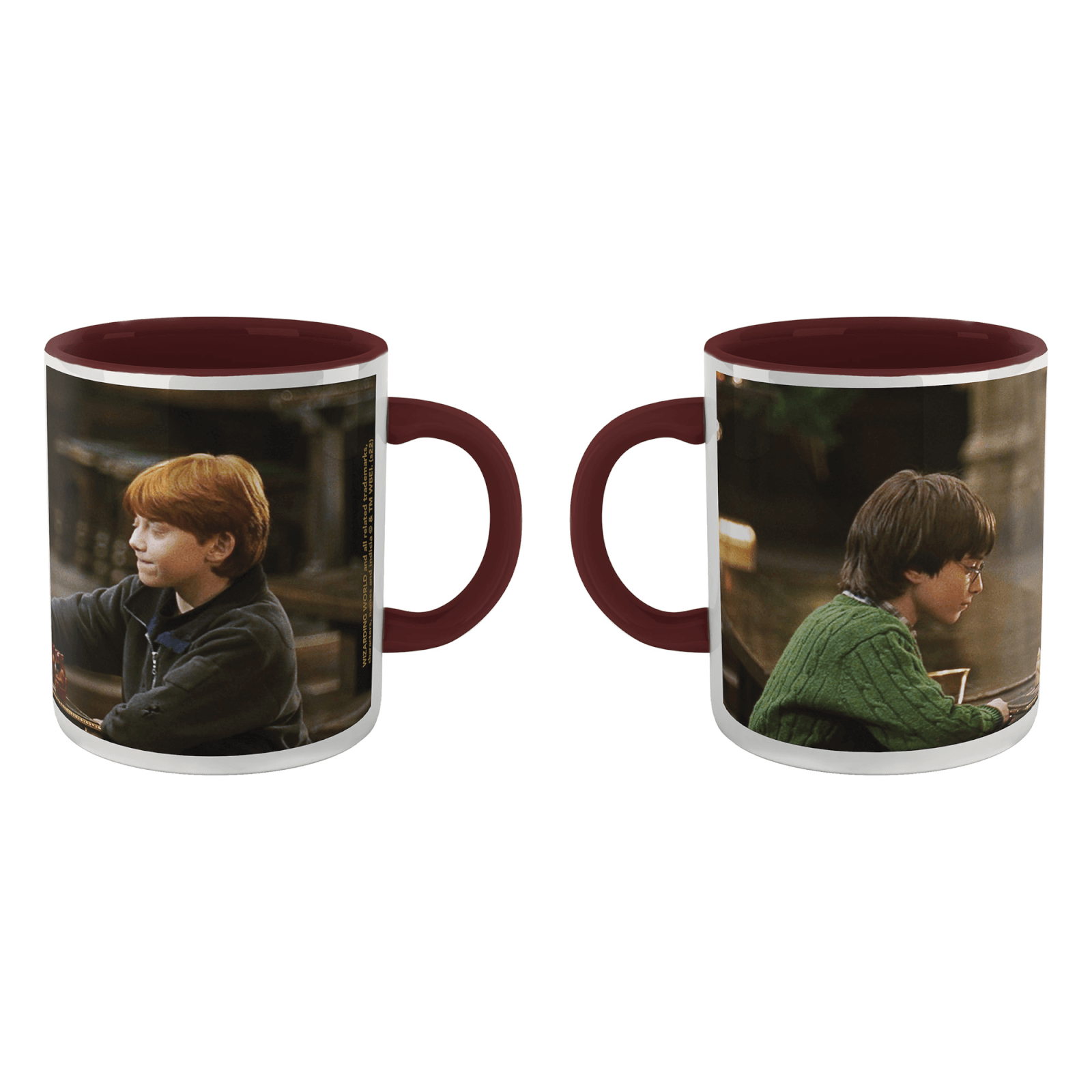 Harry Potter Harry And Ron - Playing Chess Mug - Burgundy von Decorsome