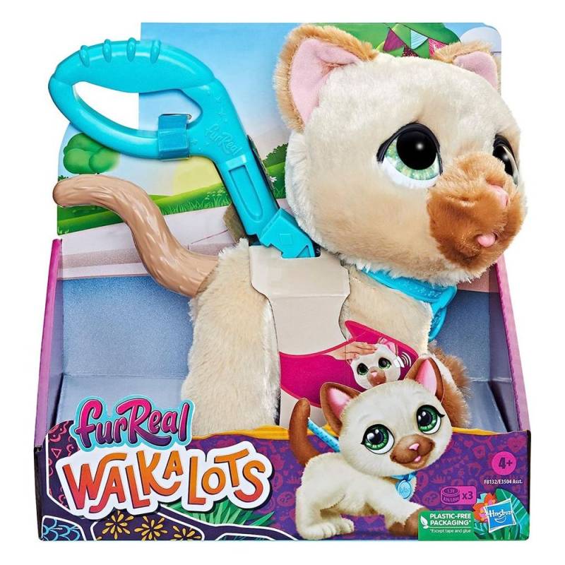 Hasbro - F8132 - FurReal Friends Walkalots - Plüsch Katze, interaktives Spielzeug mit Geräuschen und Reaktionen