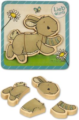 Hase, Steckpuzzle (4 T.) - Liebling (J. Tourlonias)