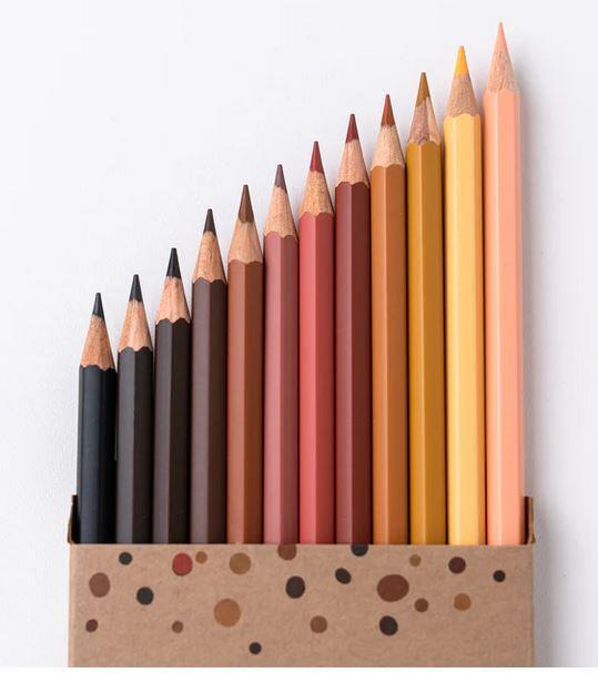 Hautfarben - Buntstifte 12 Stck. hautfarben
