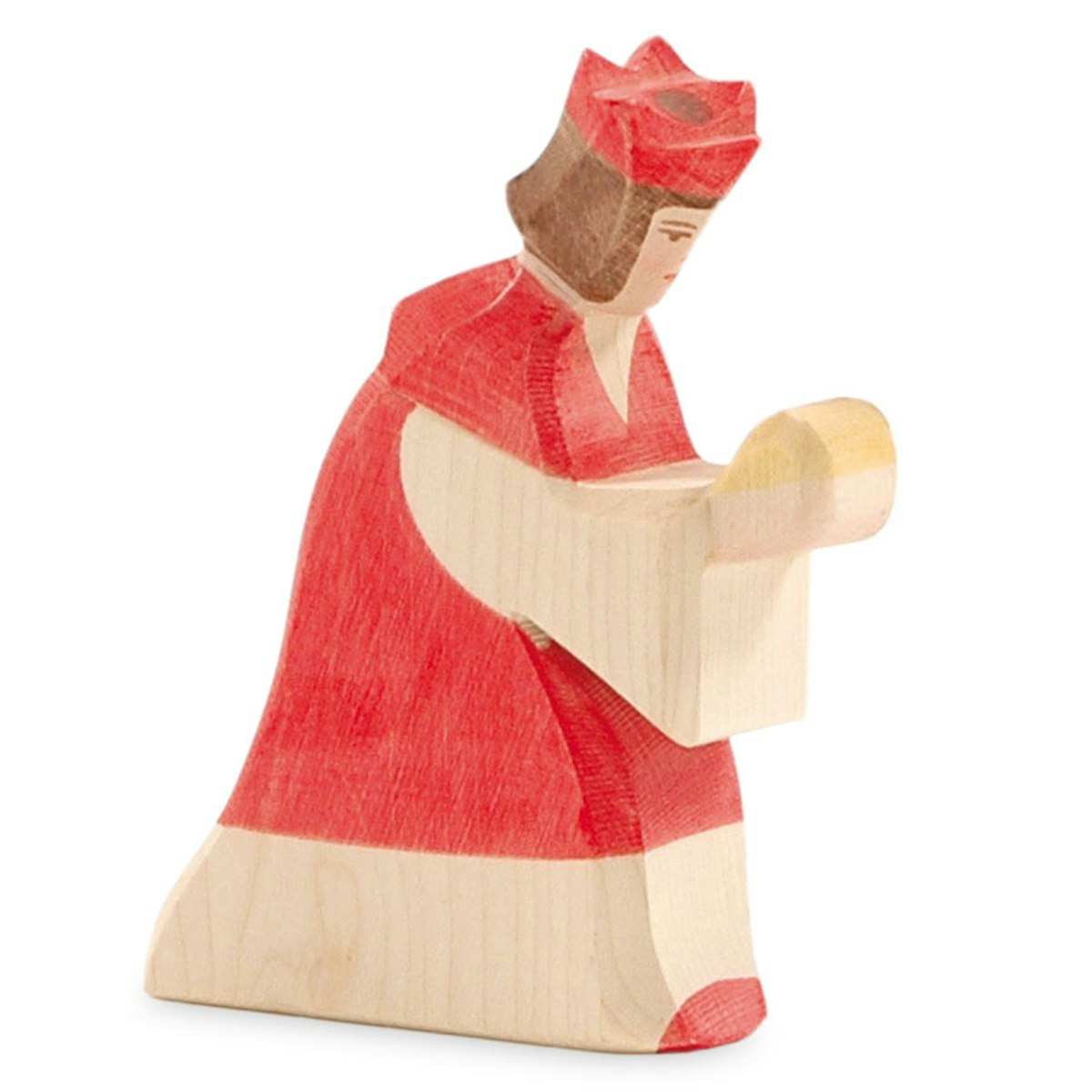 Heilige Drei Könige Krippenfigur rot