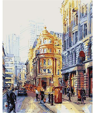 Hektik an der Kreuzung