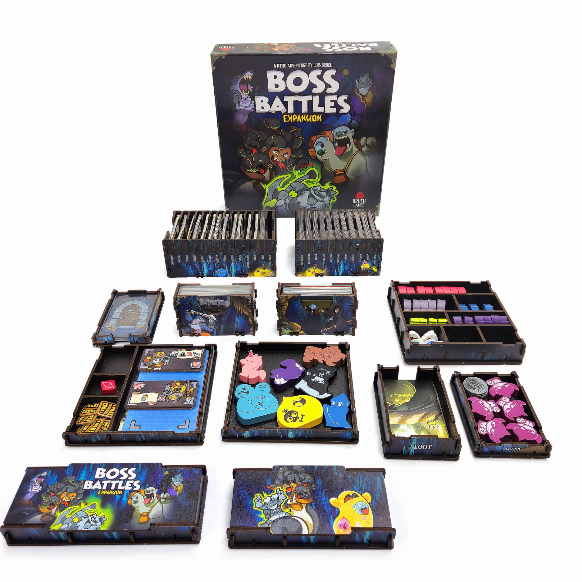Helden m�ssen drau�en bleiben | Boss Battle - Deluxe Insert aus Holz (UV-Print)