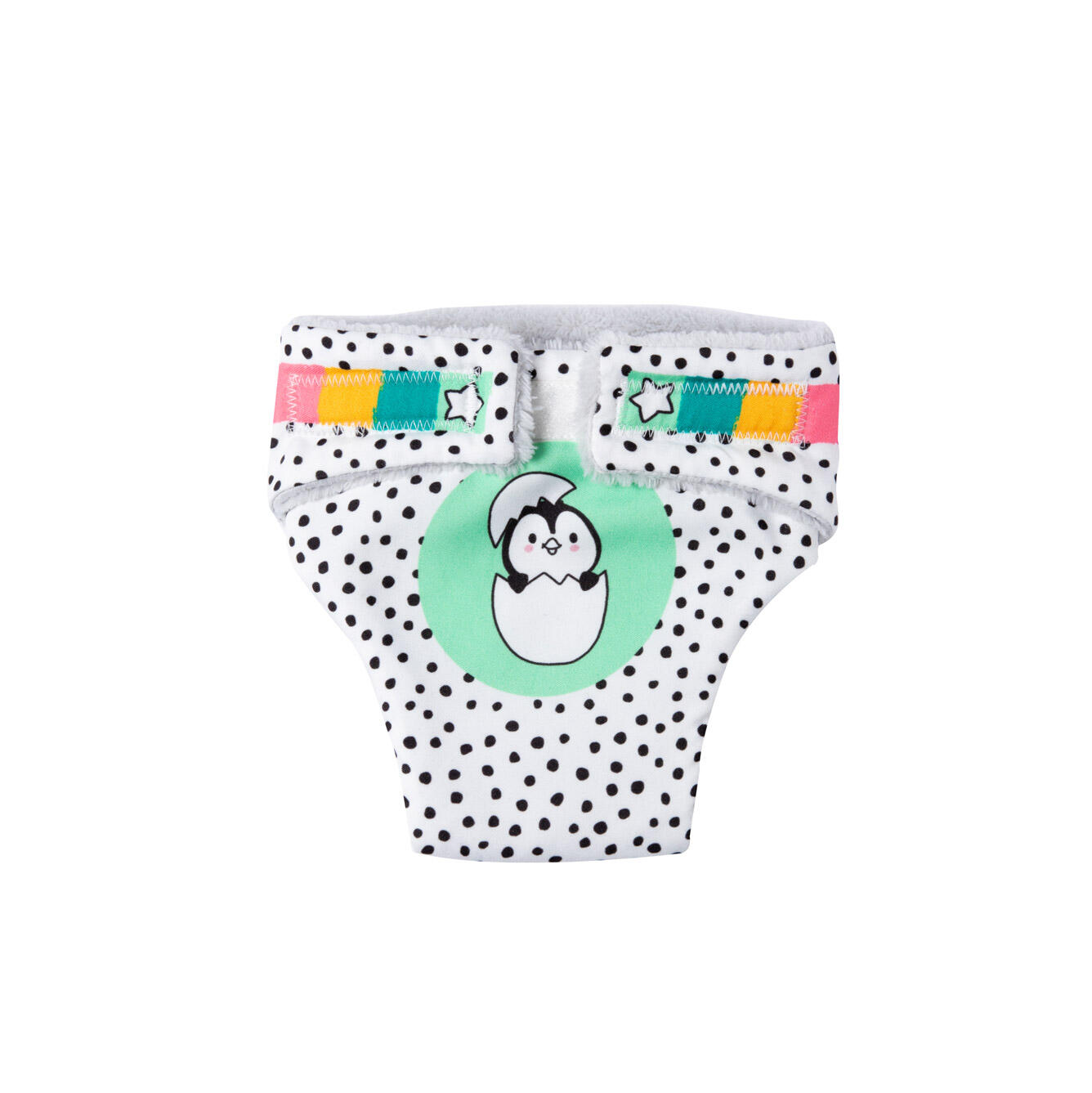 Heless - Heless Puppen-Stoffwindeln „Pinguin Pünktchen“ (2 Stück) – für Puppen 35–45 cm