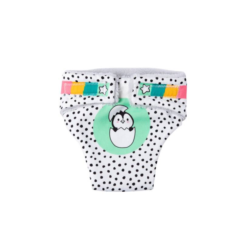 Heless - Heless Puppen-Stoffwindeln „Pinguin Pünktchen“ (2 Stück) – für Puppen 35–45 cm