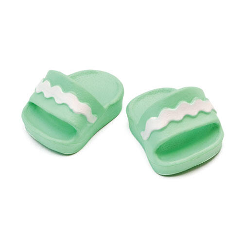 Heless - Puppen-Badeschlappen, mint, Gr. 38-45 cm