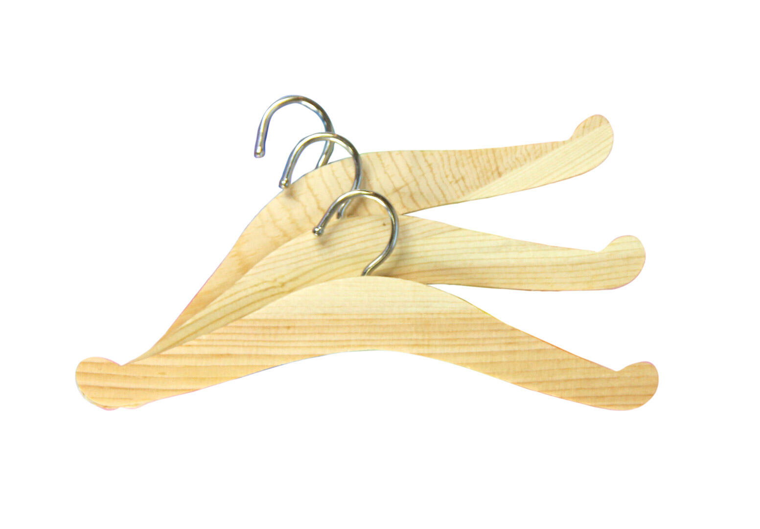 Heless - Puppen-Kleiderbügel Holz, 3er