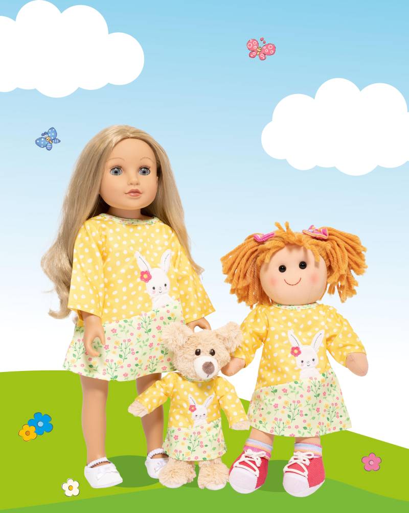 Heless - Puppen Tunika KLeid 20-25cm Bunny