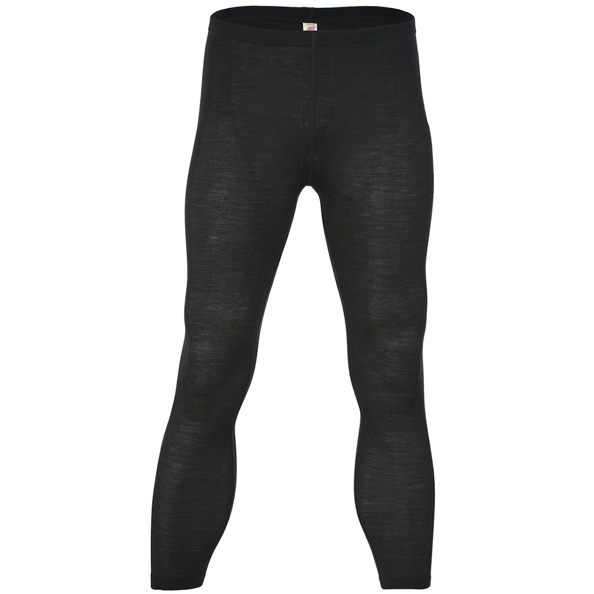 Herren Leggings Wolle Seide schwarz 46/48