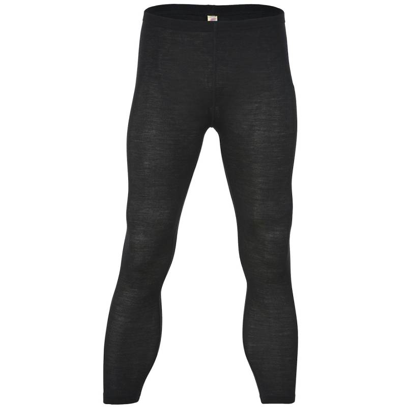 Herren Leggings Wolle Seide schwarz 46/48