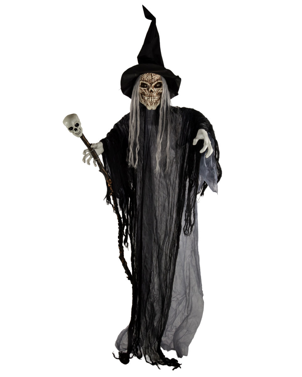 Hexenmeister Maleficus Halloween Animatronic 183cm Hexenmeister Maleficus Halloween Animatronic 183cm
