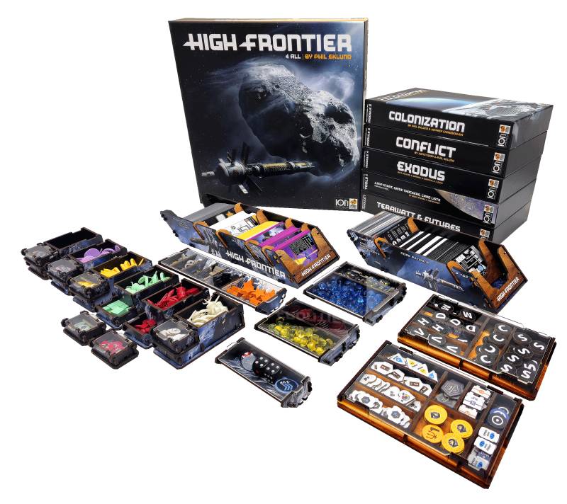 High Frontier 4 - Deluxe Insert aus Holz (UV-Print)