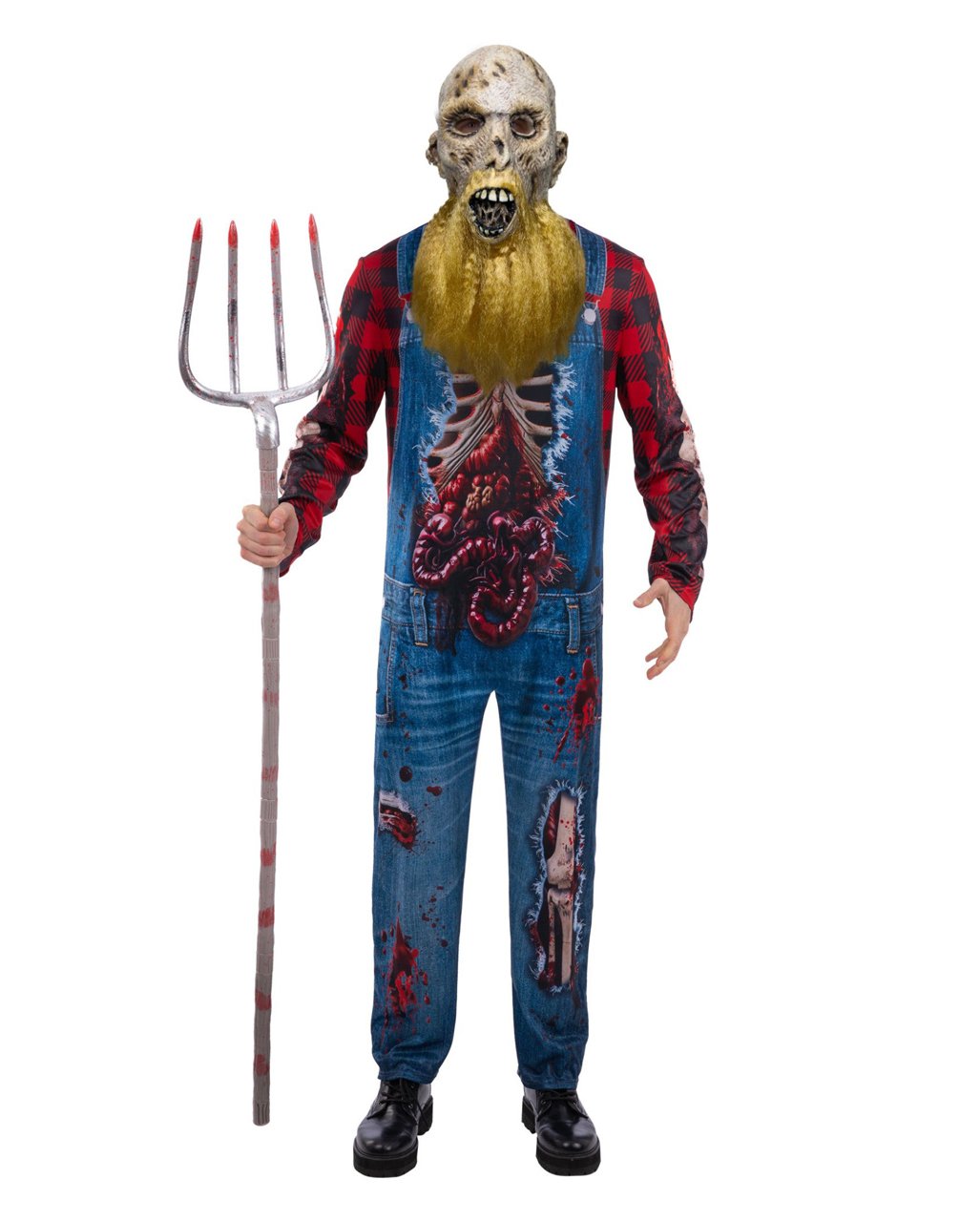 Hillbilly Zombie Kostüm mit Maske