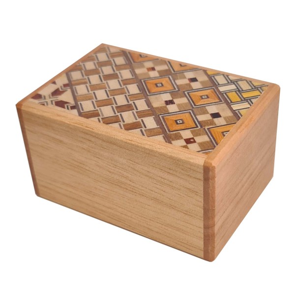 Himitsu Bako 2.5 Sun 5 Steps Yosegi / Natural Wood