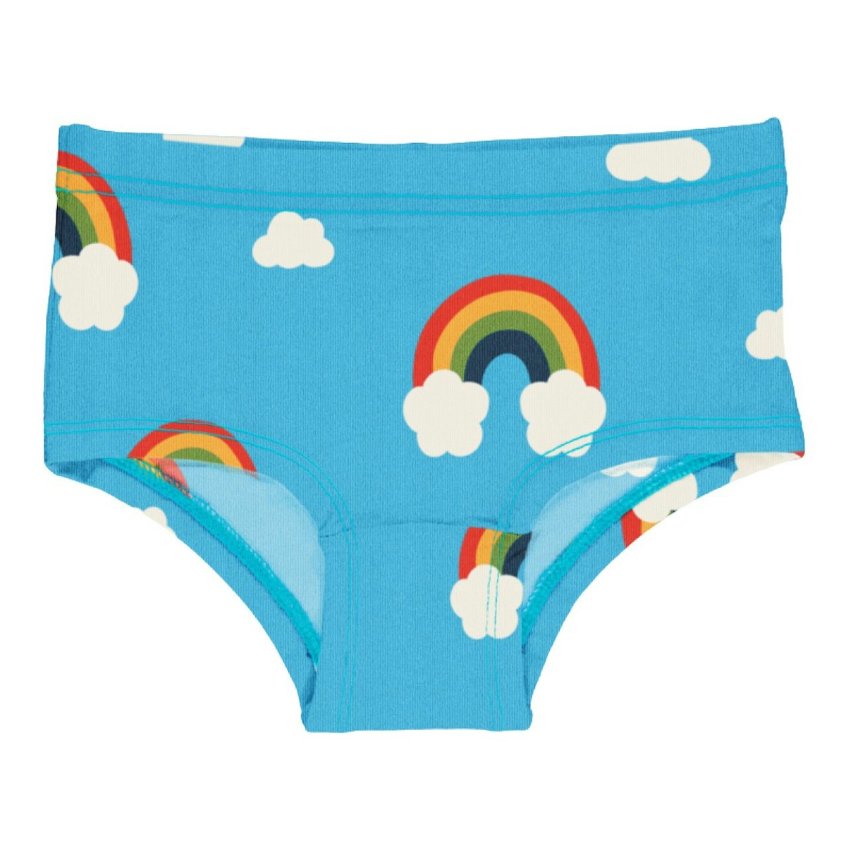 Hipster Briefs blau mit Regenbögen 134/140