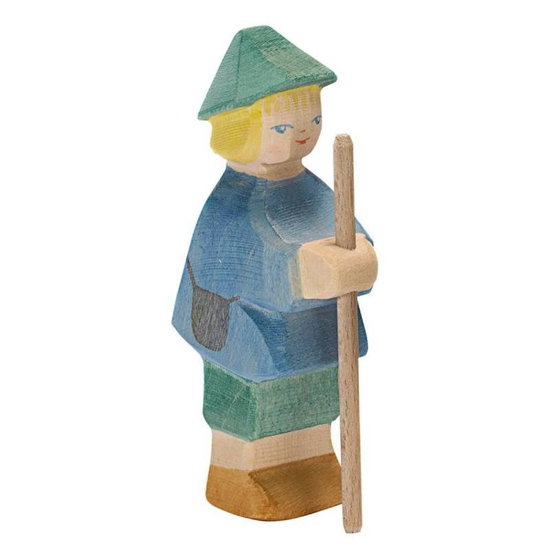 Hirtenbüblein Holzfigur 10 cm hoch