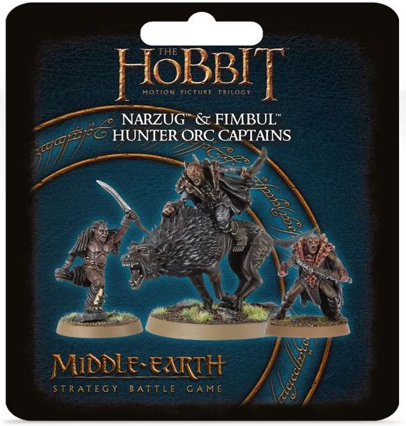 Hobbit Narzug und Fimbul Hauptleute der Jägerorks Games Workshop Herr der Ringe