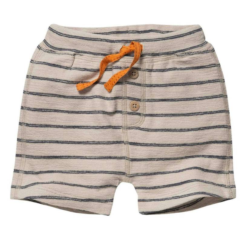 Hochwertige Bermuda Sweat Shorts beige gestreift 62/68