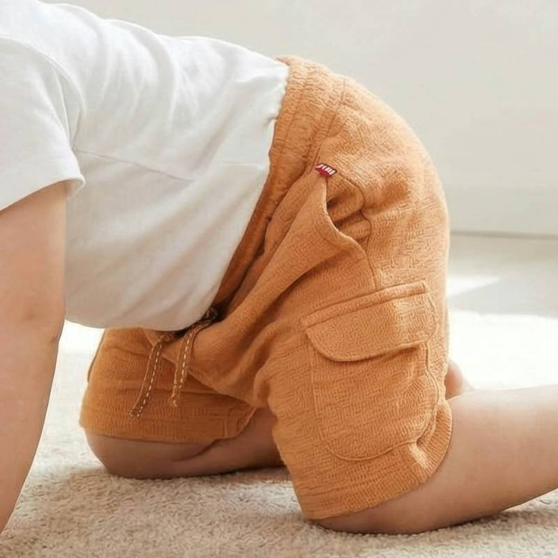 Hochwertige Bermuda Sweat Shorts karamell-braun 98