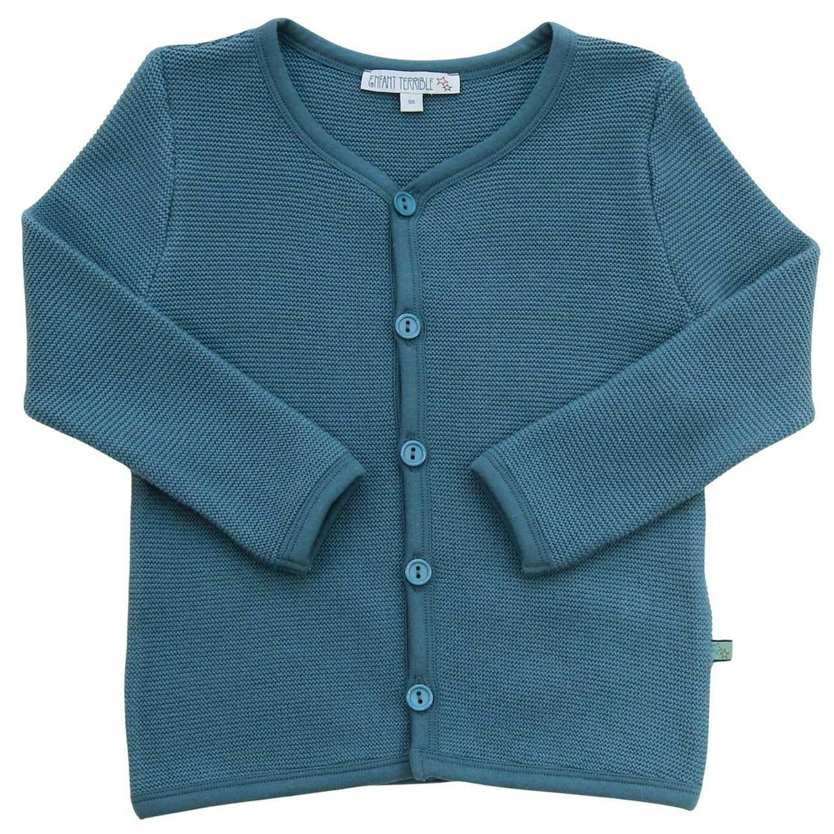 Hochwertige Strickjacke jeansblau 128
