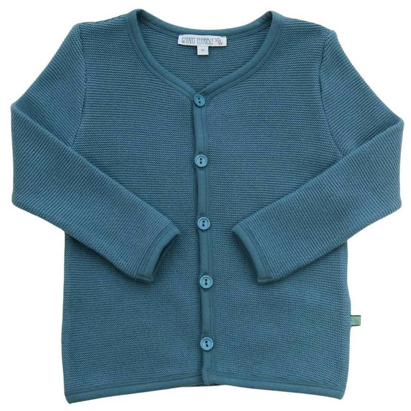 Hochwertige Strickjacke jeansblau 128